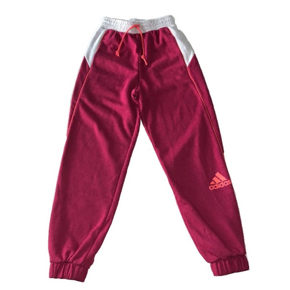 Adidas ColorBlock Loose-Fit Fleece Pants size extra small